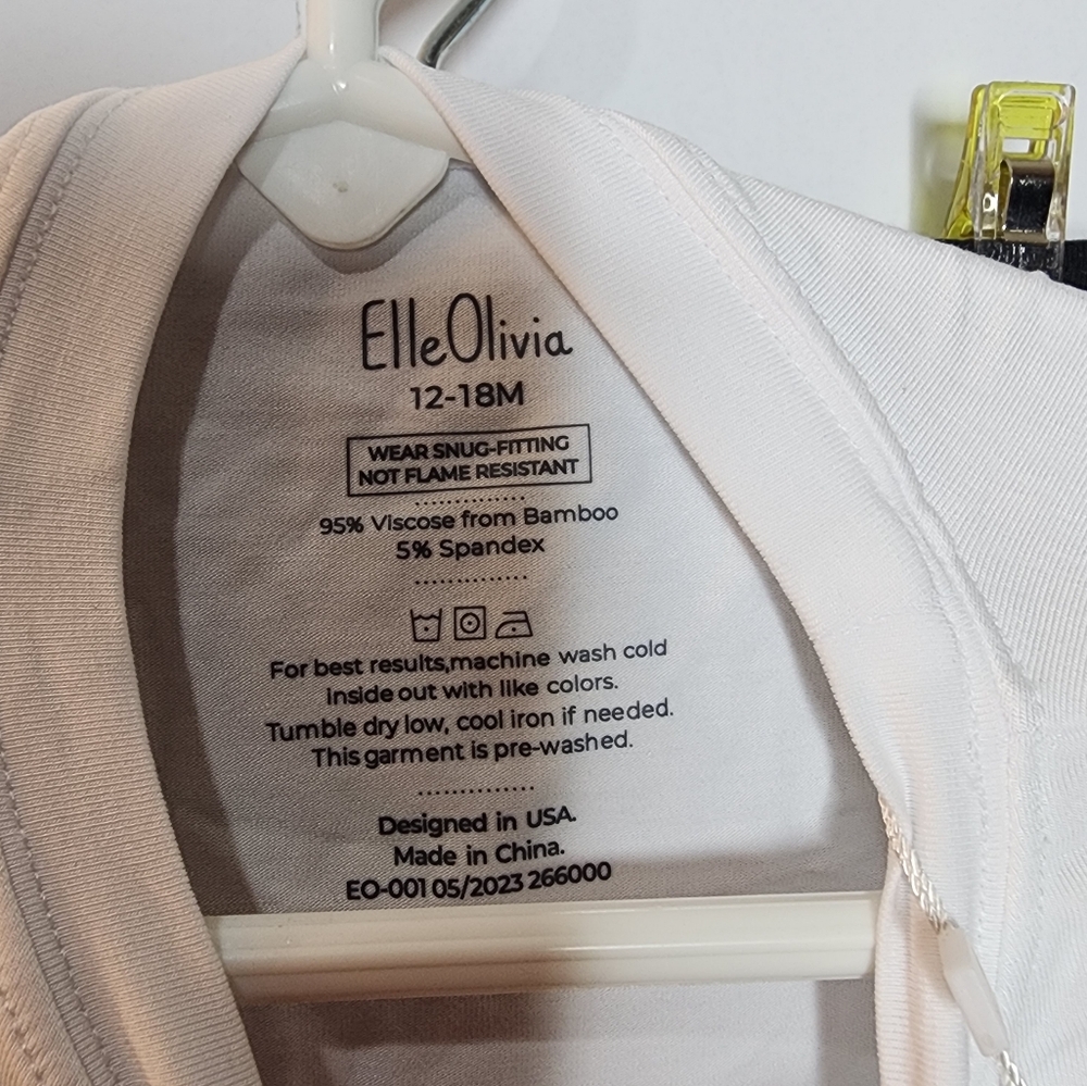 Elle Olivia Baby Long Sleeve Shirt and Pant Set, Purple, Soft, 12-18 month, NEW